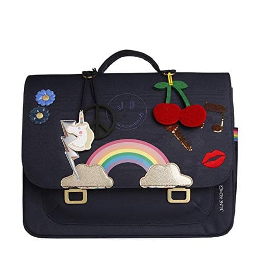 Cartable jeune premier licorne et arc-en-ciel pour fille, 38 cm