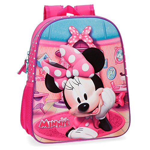 Cartable sac à dos maternelle fille rose Minnie